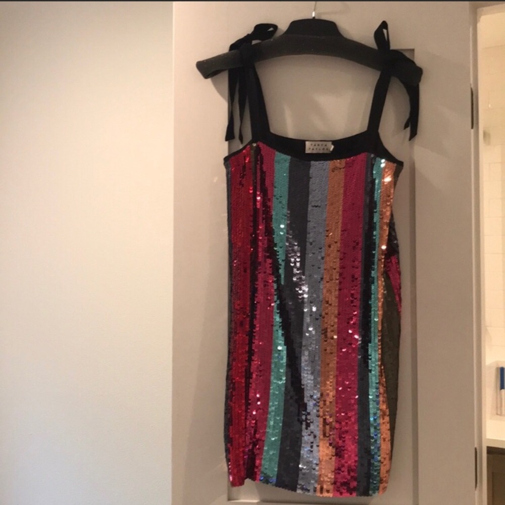 NWT Tanya Taylor Erykah Sequined Mini Dress Size 0 - Picture 1 of 7